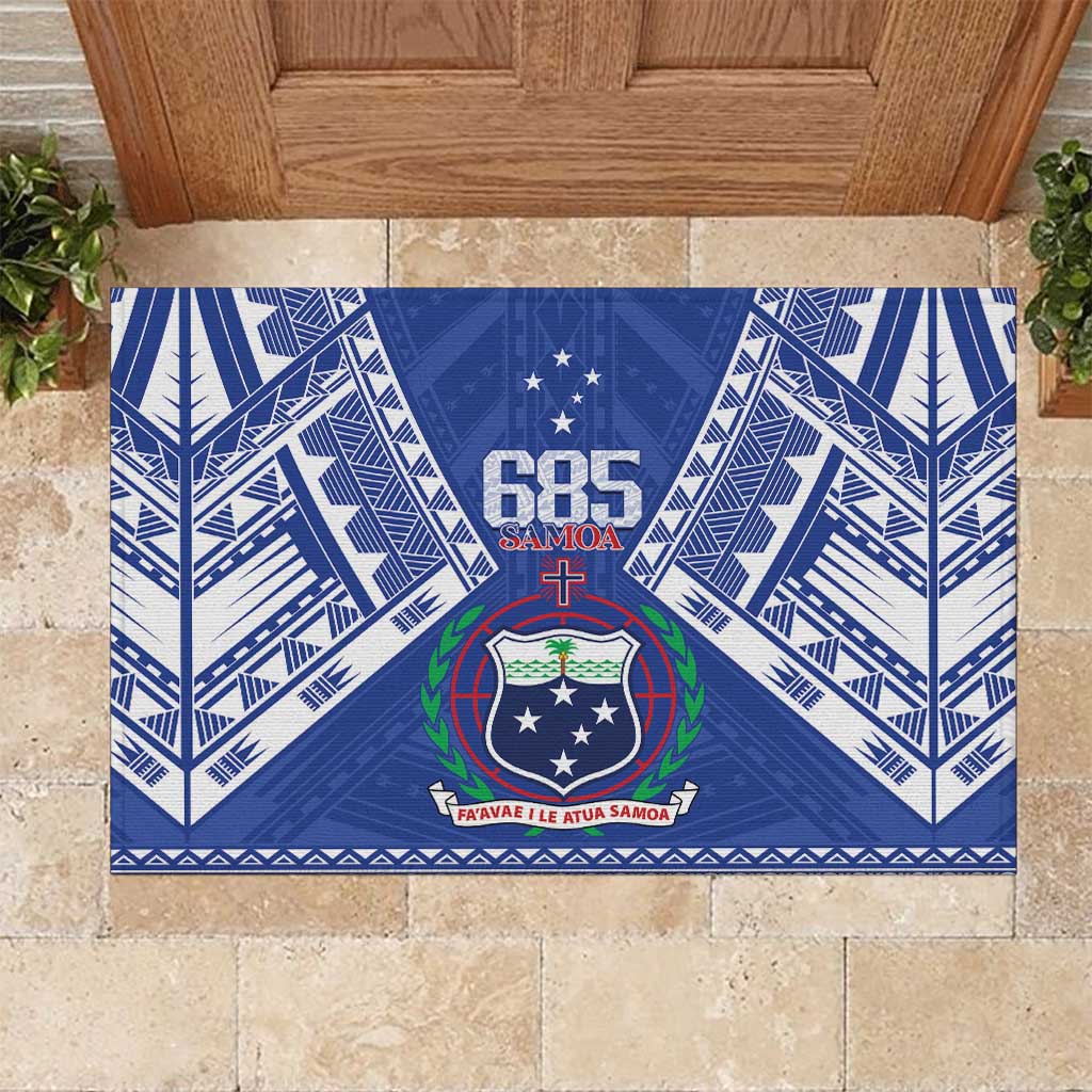Samoa 685 Rubber Doormat Samoan Pride Coat Of Arms - Polynesian Pride