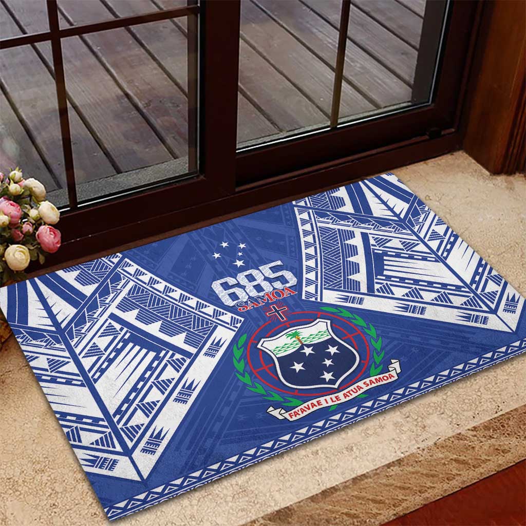 Samoa 685 Rubber Doormat Samoan Pride Coat Of Arms - Polynesian Pride