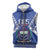 Personalised Samoa 685 Sleeveless Zip Hoodie Samoan Pride Coat Of Arms - Polynesian Pride