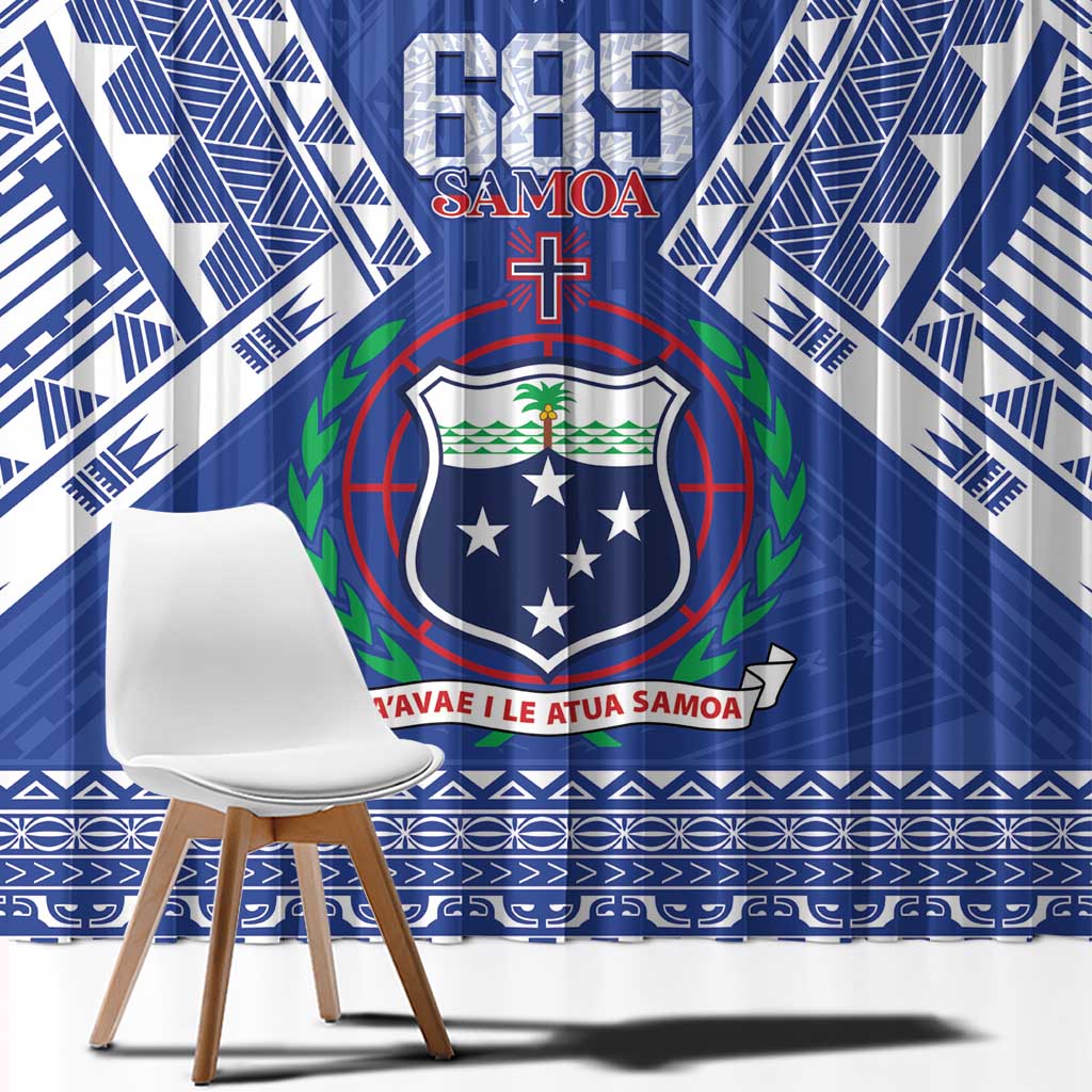 Samoa 685 Window Curtain Samoan Pride Coat Of Arms - Polynesian Pride