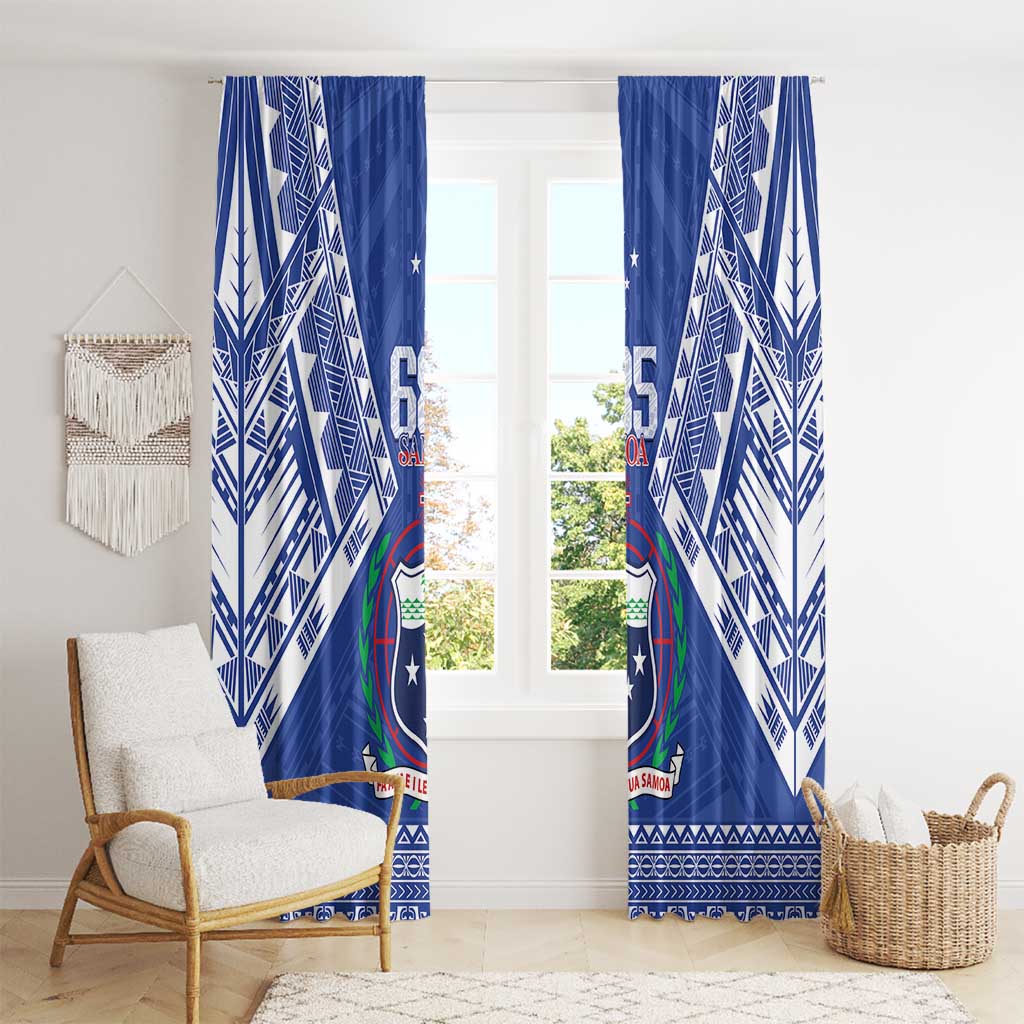Samoa 685 Window Curtain Samoan Pride Coat Of Arms - Polynesian Pride