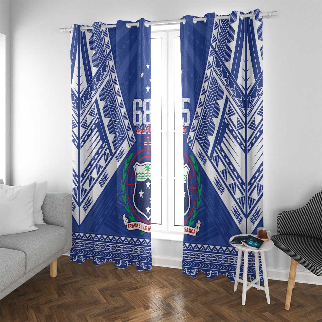 Samoa 685 Window Curtain Samoan Pride Coat Of Arms - Polynesian Pride