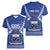 Personalised Samoa 685 Women V-Neck T-Shirt Samoan Pride Coat Of Arms - Polynesian Pride