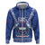 Personalised Samoa 685 Zip Hoodie Samoan Pride Coat Of Arms - Polynesian Pride