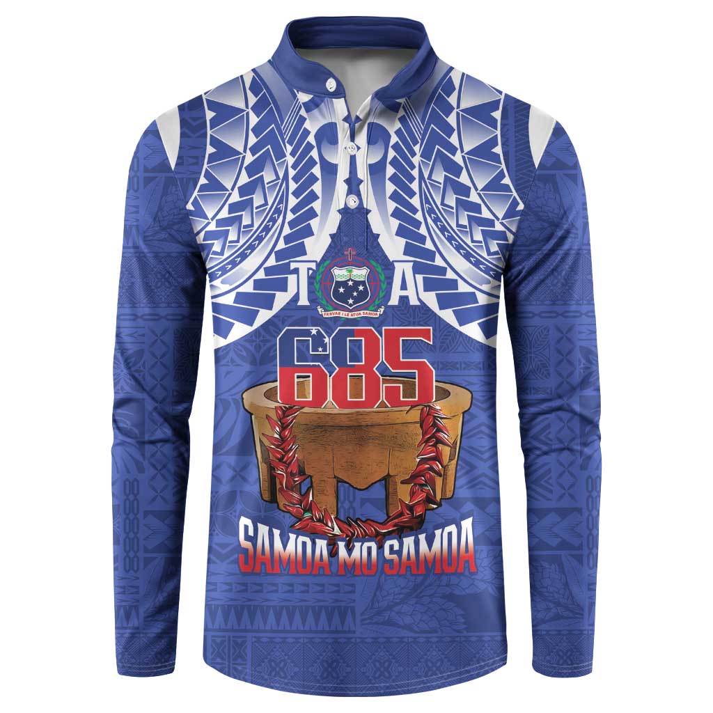 Toa Samoa Rugby Button Sweatshirt 685 Pride Tanoa Ula Fala - Polynesian Pride