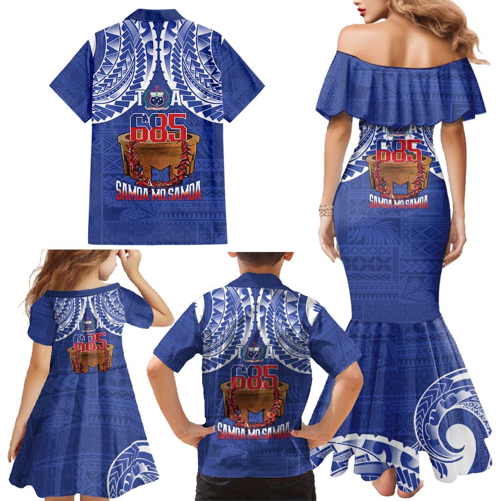 Toa Samoa Rugby Family Matching Mermaid Dress and Hawaiian Shirt 685 Pride Tanoa Ula Fala - Polynesian Pride