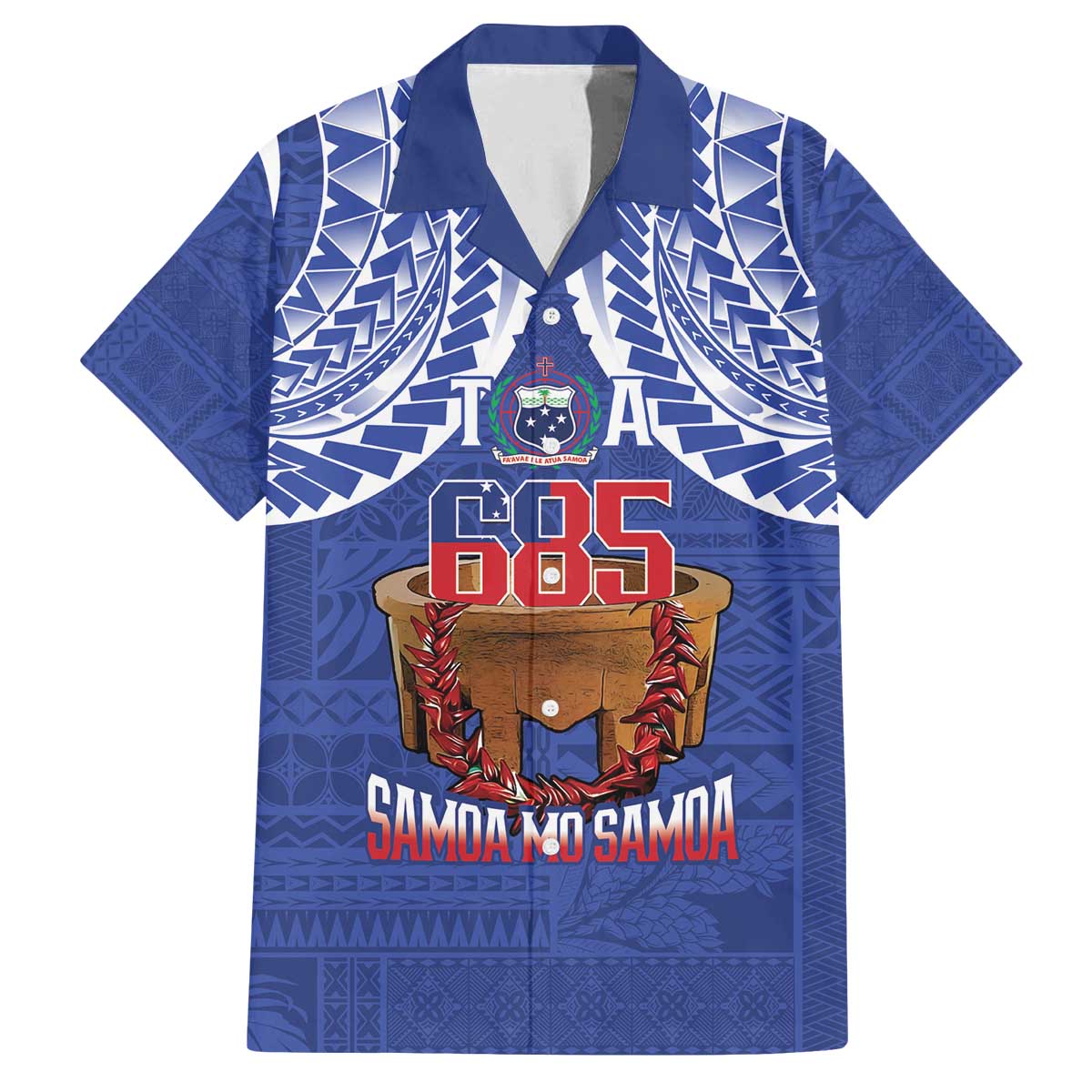 Toa Samoa Rugby Family Matching Off The Shoulder Long Sleeve Dress and Hawaiian Shirt 685 Pride Tanoa Ula Fala - Polynesian Pride