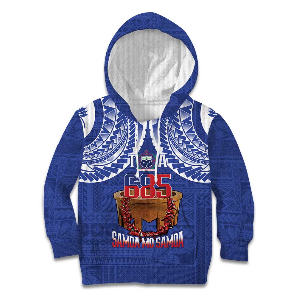 Toa Samoa Rugby Kid Hoodie 685 Pride Tanoa Ula Fala - Polynesian Pride