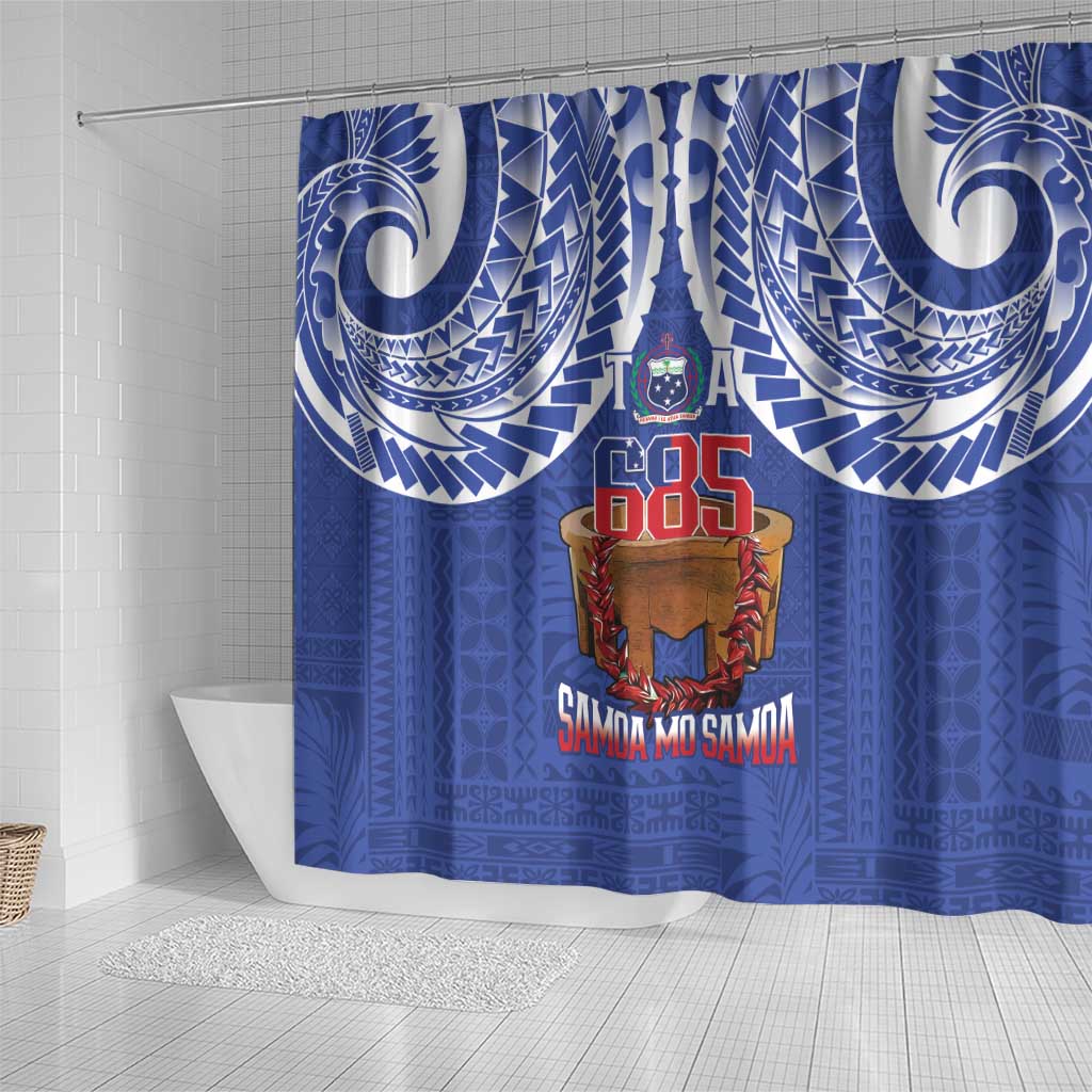Toa Samoa Rugby Shower Curtain 685 Pride Tanoa Ula Fala - Polynesian Pride