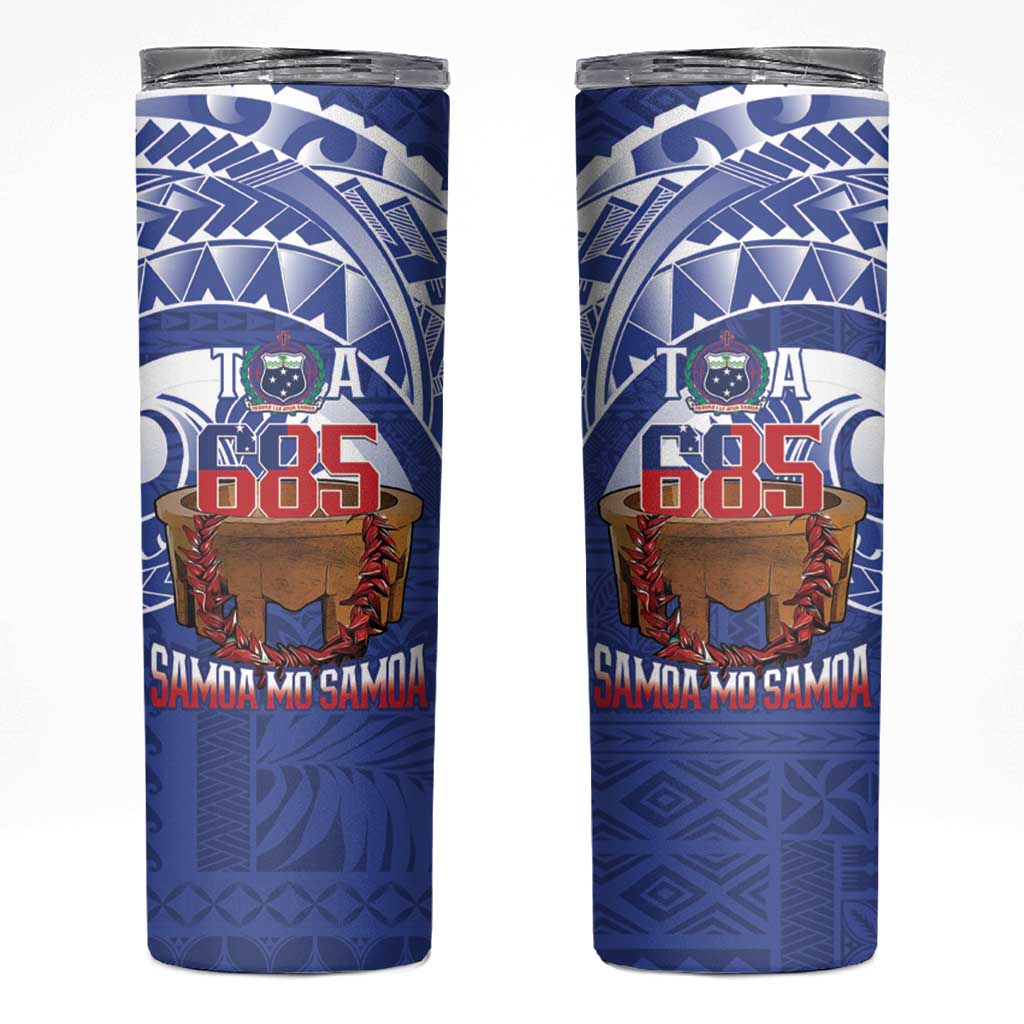 Toa Samoa Rugby Skinny Tumbler 685 Pride Tanoa Ula Fala - Polynesian Pride