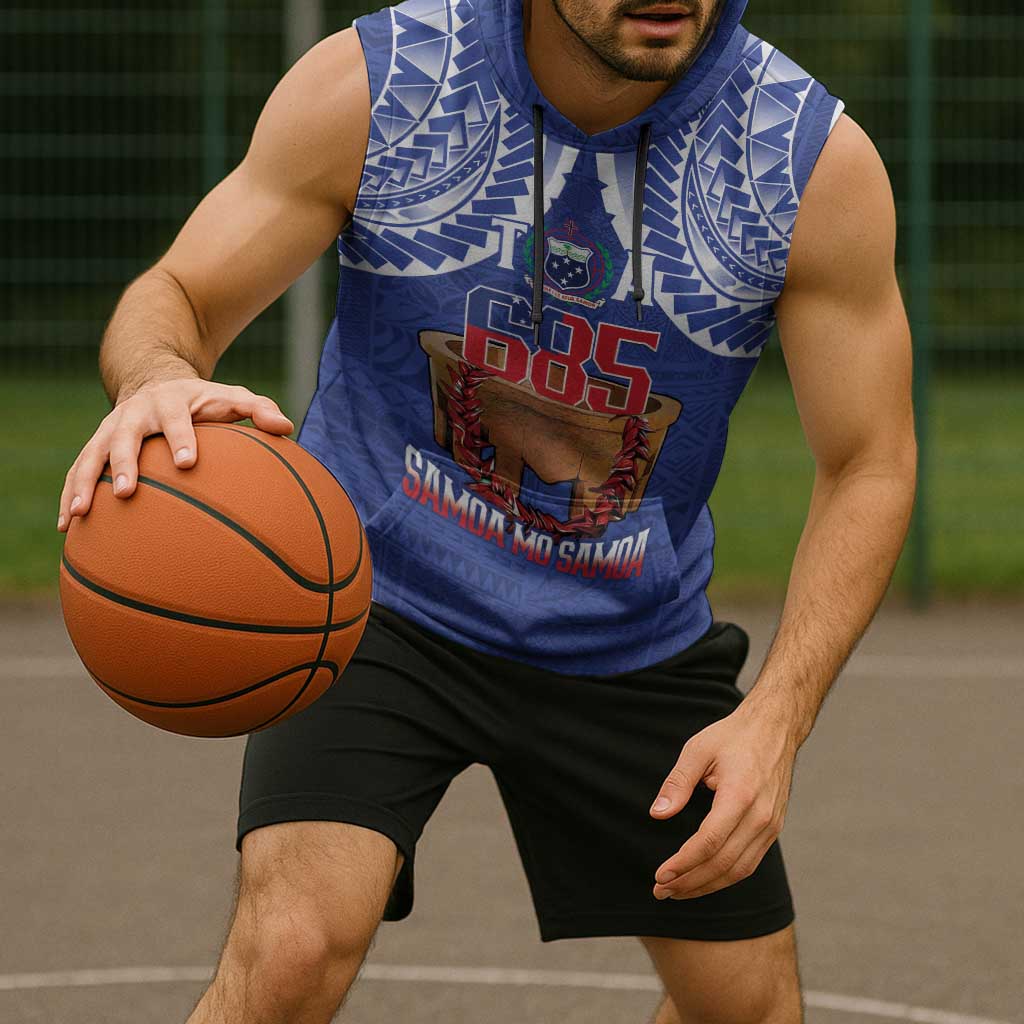 Toa Samoa Rugby Sleeveless Hoodie 685 Pride Tanoa Ula Fala - Polynesian Pride