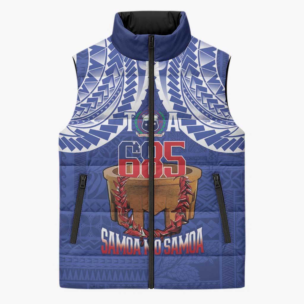Toa Samoa Rugby Sleeveless Puffer Jacket 685 Pride Tanoa Ula Fala - Polynesian Pride