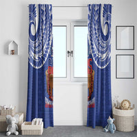 Toa Samoa Rugby Window Curtain 685 Pride Tanoa Ula Fala - Polynesian Pride