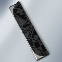 White Ribbon Day New Zealand Auto Sun Shade Aotearoa Maori Pattern LT14 - Polynesian Pride