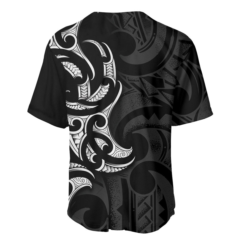 White Ribbon Day New Zealand Baseball Jersey Aotearoa Maori Pattern LT14 - Polynesian Pride