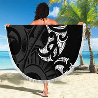 White Ribbon Day New Zealand Beach Blanket Aotearoa Maori Pattern LT14 - Polynesian Pride