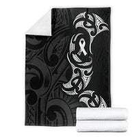 White Ribbon Day New Zealand Blanket Aotearoa Maori Pattern LT14 - Polynesian Pride