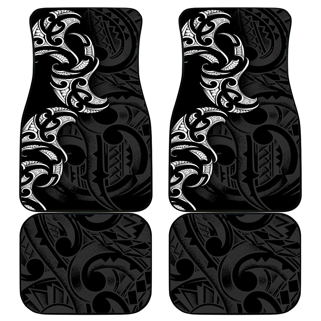 White Ribbon Day New Zealand Car Mats Aotearoa Maori Pattern LT14 - Polynesian Pride