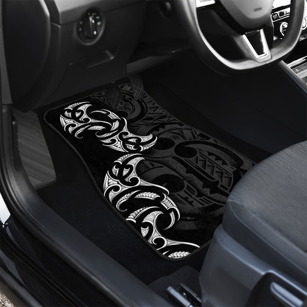 White Ribbon Day New Zealand Car Mats Aotearoa Maori Pattern LT14 - Polynesian Pride