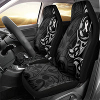 White Ribbon Day New Zealand Car Seat Cover Aotearoa Maori Pattern LT14 - Polynesian Pride