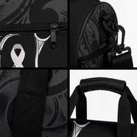 White Ribbon Day New Zealand Duffle Bag Aotearoa Maori Pattern LT14 - Polynesian Pride