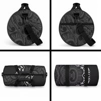 White Ribbon Day New Zealand Duffle Bag Aotearoa Maori Pattern LT14 - Polynesian Pride