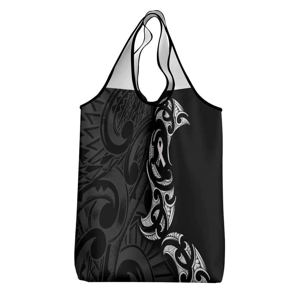 White Ribbon Day New Zealand Grocery Bag Aotearoa Maori Pattern LT14 - Polynesian Pride