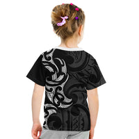 White Ribbon Day New Zealand Kid T Shirt Aotearoa Maori Pattern LT14 - Polynesian Pride