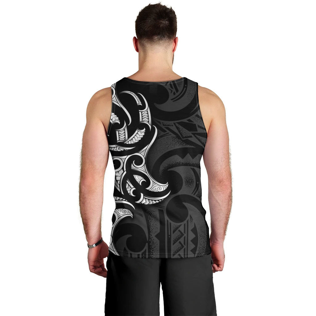 White Ribbon Day New Zealand Men Tank Top Aotearoa Maori Pattern LT14 - Polynesian Pride