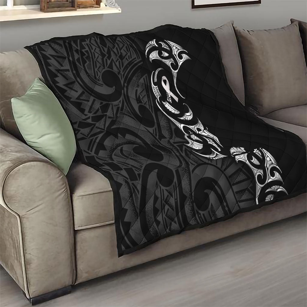 White Ribbon Day New Zealand Quilt Aotearoa Maori Pattern LT14 - Polynesian Pride