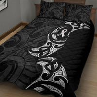 White Ribbon Day New Zealand Quilt Bed Set Aotearoa Maori Pattern LT14 - Polynesian Pride