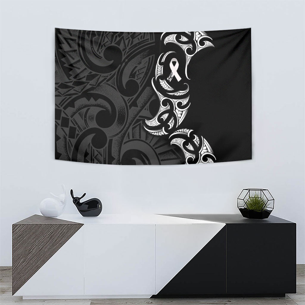 White Ribbon Day New Zealand Tapestry Aotearoa Maori Pattern LT14 - Polynesian Pride
