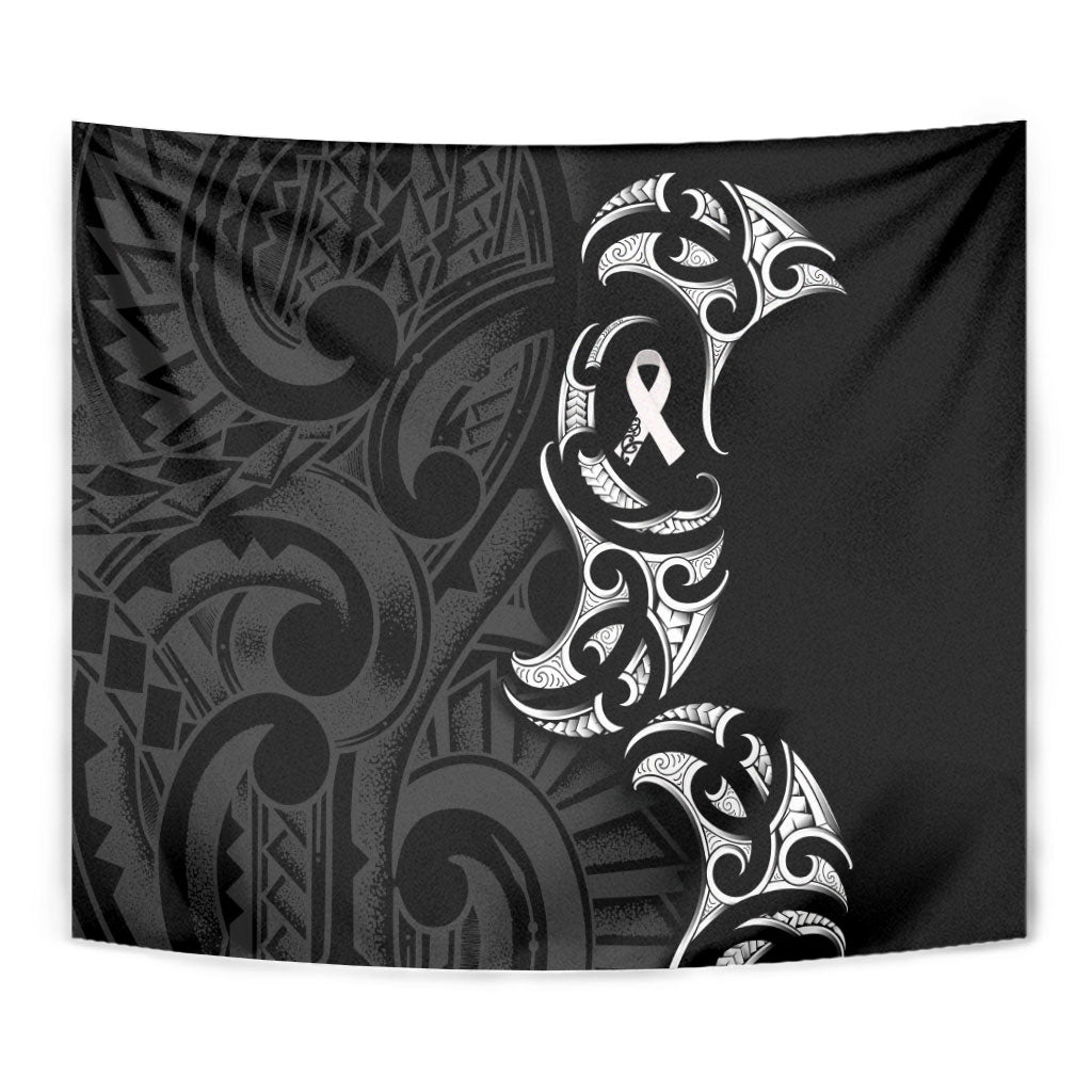 White Ribbon Day New Zealand Tapestry Aotearoa Maori Pattern LT14 - Polynesian Pride