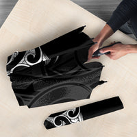 White Ribbon Day New Zealand Umbrella Aotearoa Maori Pattern LT14 - Polynesian Pride