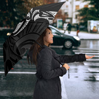 White Ribbon Day New Zealand Umbrella Aotearoa Maori Pattern LT14 - Polynesian Pride
