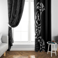White Ribbon Day New Zealand Window Curtain Aotearoa Maori Pattern LT14 - Polynesian Pride