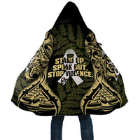White Ribbon Day New Zealand Cloak Respect Women Maori Pattern Yellow LT14 Unisex Yellow - Polynesian Pride