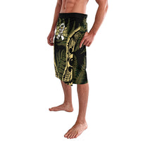 White Ribbon Day New Zealand Lavalava Respect Women Maori Pattern Yellow LT14 - Polynesian Pride
