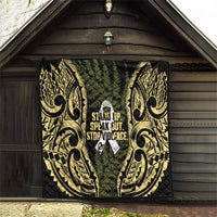 White Ribbon Day New Zealand Quilt Respect Women Maori Pattern Yellow LT14 - Polynesian Pride