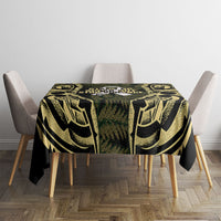 White Ribbon Day New Zealand Tablecloth Respect Women Maori Pattern Yellow LT14 - Polynesian Pride