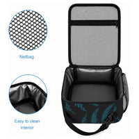 White Ribbon Day New Zealand Lunch Bag Respect Women Maori Pattern Blue LT14 - Polynesian Pride