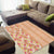 Orange Chiffon Aloha Hawaii Tiki Area Rug Tropical Plumeria - Seamless Style