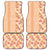 Orange Chiffon Aloha Hawaii Tiki Car Mats Tropical Plumeria - Seamless Style