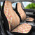 Orange Chiffon Aloha Hawaii Tiki Car Seat Cover Tropical Plumeria - Seamless Style