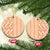 Orange Chiffon Aloha Hawaii Tiki Ceramic Ornament Tropical Plumeria - Seamless Style