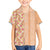 Orange Chiffon Aloha Hawaii Tiki Family Matching Puletasi and Hawaiian Shirt Tropical Plumeria - Seamless Style