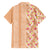 Orange Chiffon Aloha Hawaii Tiki Family Matching Short Sleeve Bodycon Dress and Hawaiian Shirt Tropical Plumeria - Seamless Style
