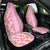 Pastel Magenta Aloha Hawaii Tiki Car Seat Cover Tropical Plumeria - Seamless Style