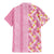 Pastel Magenta Aloha Hawaii Tiki Family Matching Mermaid Dress and Hawaiian Shirt Tropical Plumeria - Seamless Style