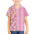 Pastel Magenta Aloha Hawaii Tiki Family Matching Puletasi and Hawaiian Shirt Tropical Plumeria - Seamless Style